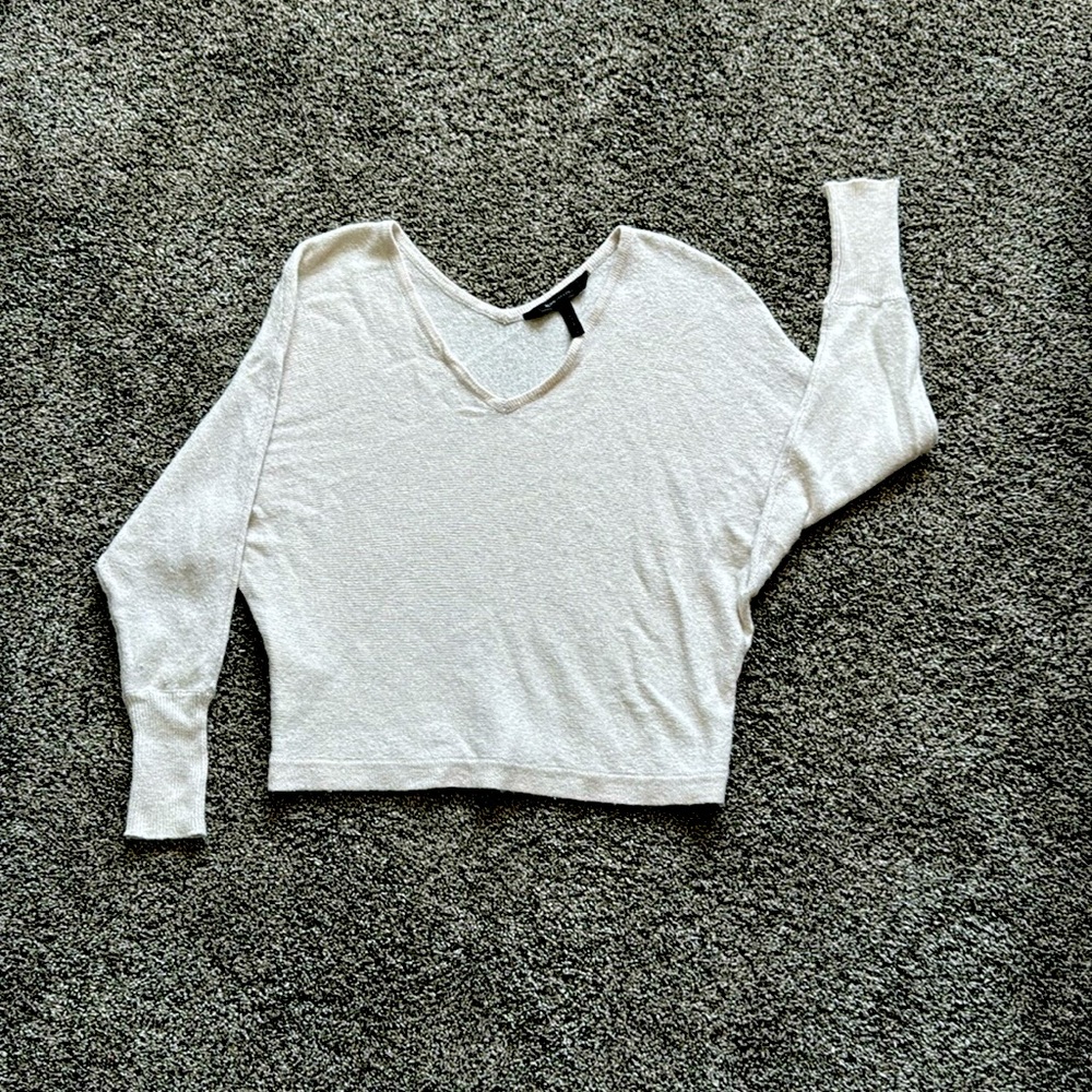 Bcbgmaxazria Wyatt dolman sweater gray lilac small